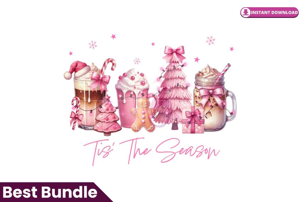 christmas-coffee-pink-bow-sublimation
