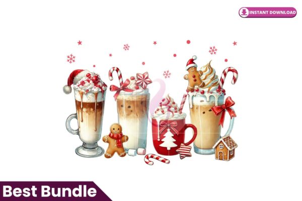 christmas-bow-gingerbread-coffee-png