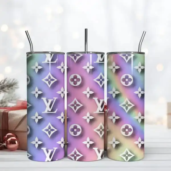 Colorful LV Logo Tumbler
