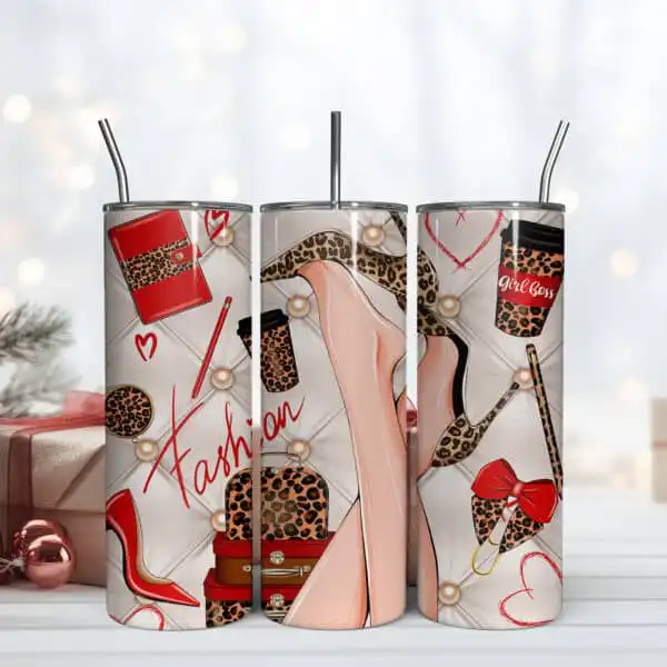 Girl Boss Pattern Tumbler