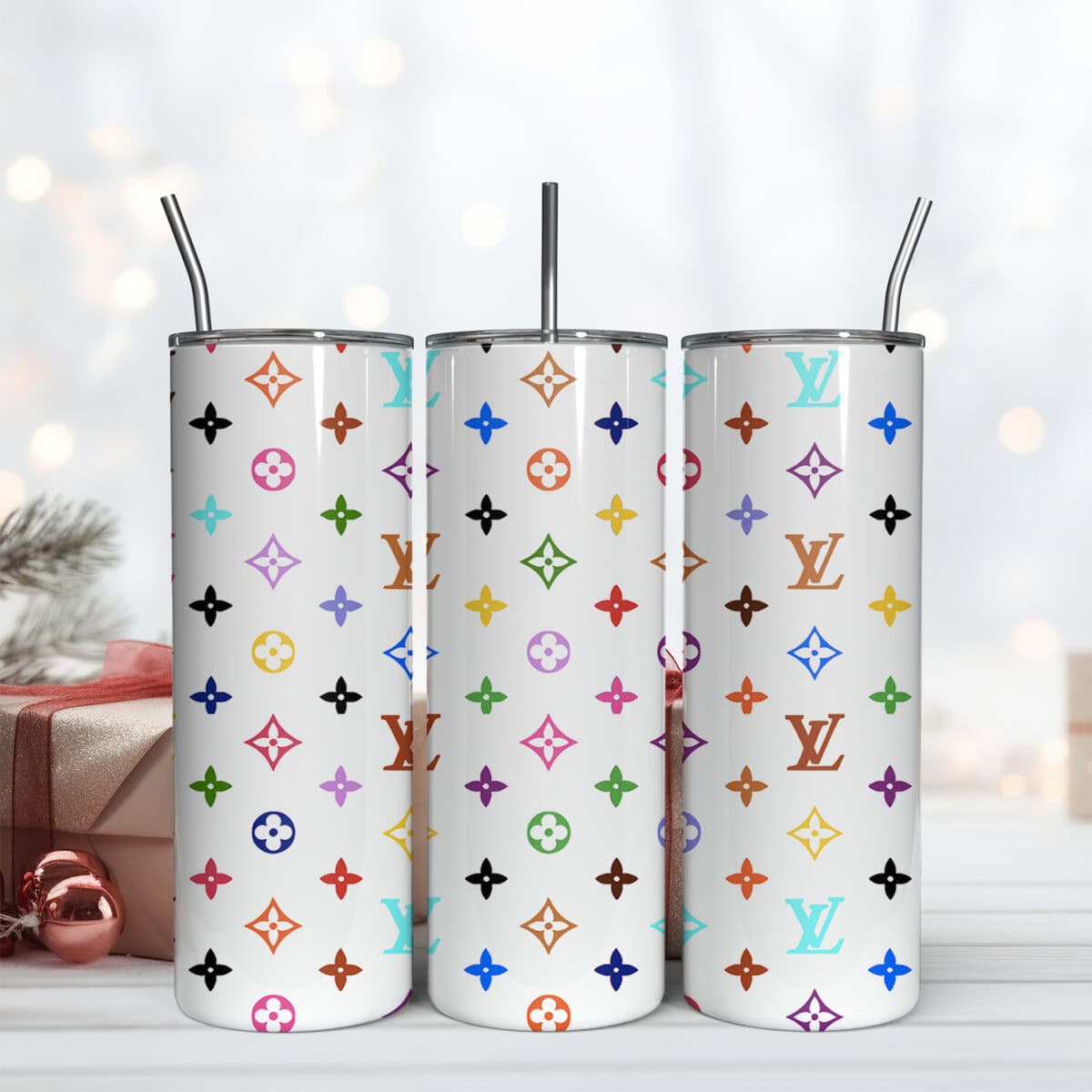 LV Logo Wrap Tumbler Png, Fashion 20oz Tumbler