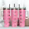 Pink LV Pattern Tumbler