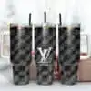 Black LV Logo Tumbler