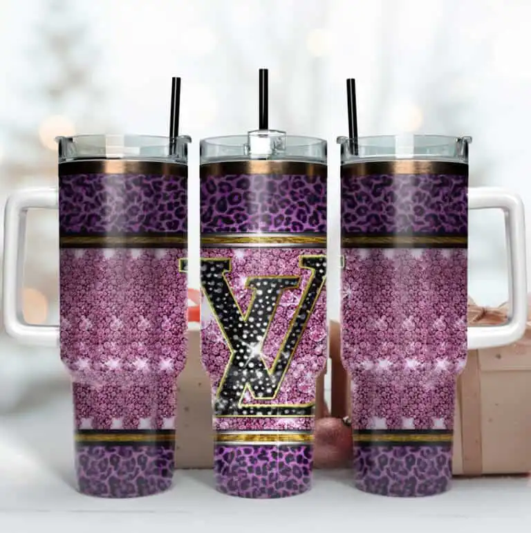 Pink Leopard LV Pattern