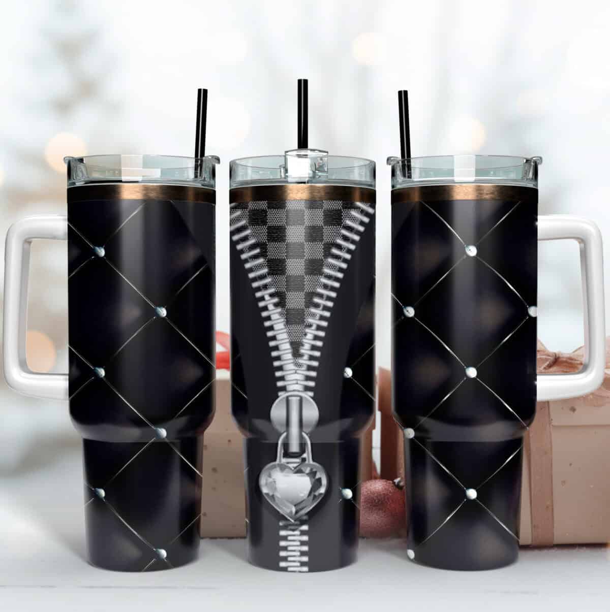 Fashion Zipped 40oz Tumbler, Fashion Tumbler