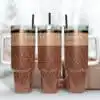 Coach Logo Leather 40Oz Tumbler