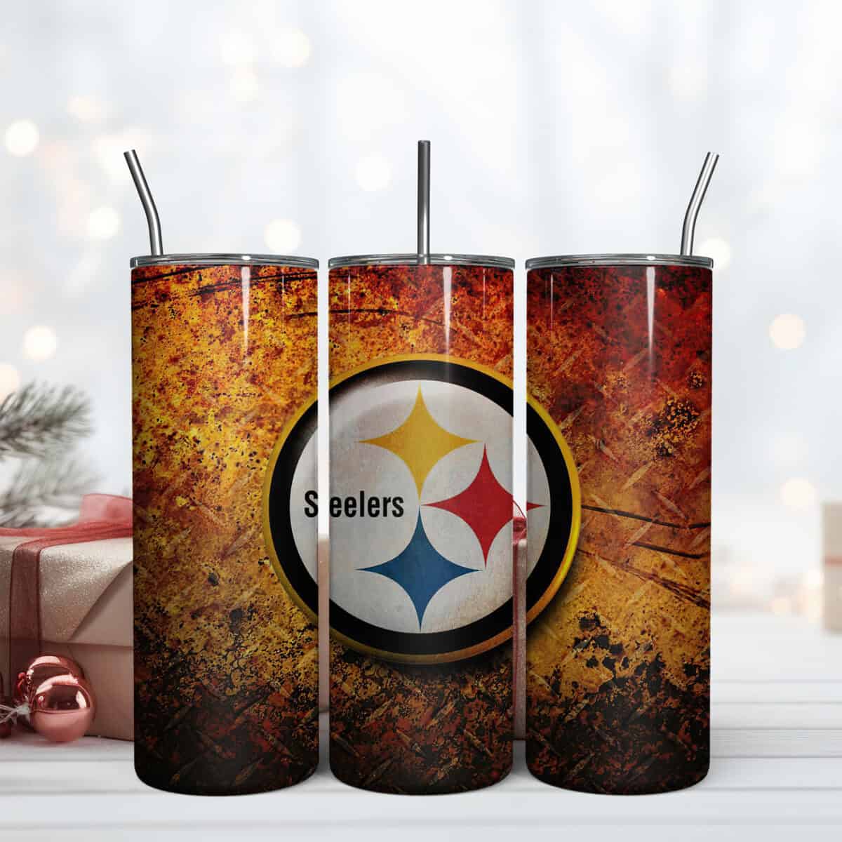 Pittsburgh Steelers 20Oz Tumbler Wrap, Steelers 20Oz Tumbler