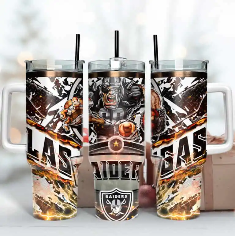 Las Vegas Raiders Mascot 40oz Tumbler Wrap
